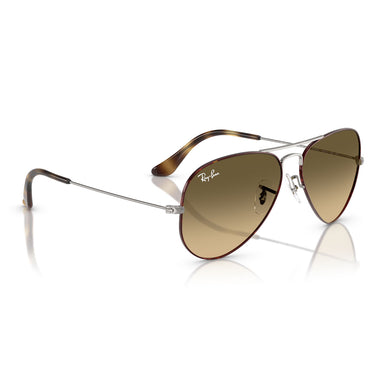Ray-Ban Occhiali da Sole RB3025 92700A Aviator Gradient Havana Marrone Sfumato Unisex 4