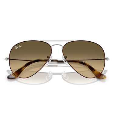 Ray-Ban Occhiali da Sole RB3025 92700A Aviator Gradient Havana Marrone Sfumato Unisex 5