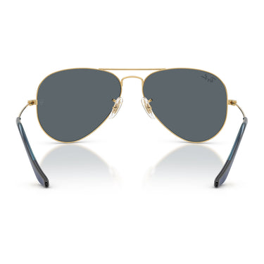 Ray-Ban Occhiali da Sole RB3025 9278R5 Aviator Oro Arista/Blu Unisex 3
