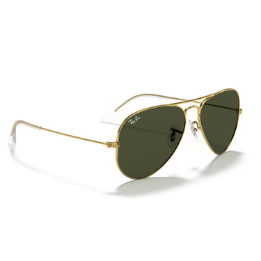 Ray-Ban Occhiali da Sole RB3025 L0205 Aviator Oro Arista/Verde G-15 Unisex 5