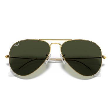 Ray-Ban Occhiali da Sole RB3025 L0205 Aviator Oro Arista/Verde G-15 Unisex 6