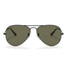 Ray-Ban Gafas de Sol RB3025 W3361 Aviador Degradado Negro/Verde G-15 Unisex Polarizadas