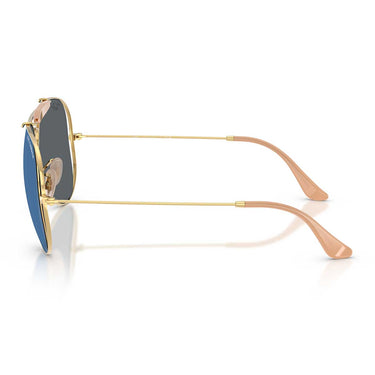 Ray-Ban Occhiali da Sole RB3029M 001/55 x Dolce & Gabbana The Outdoorsman Oro Arista/Blu Scuro Specchiato Unisex 3