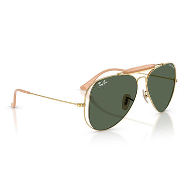 Ray-Ban Occhiali da Sole RB3029M 001/71 x Dolce & Gabbana The Outdoorsman Oro Arista/Verde Scuro Unisex 4