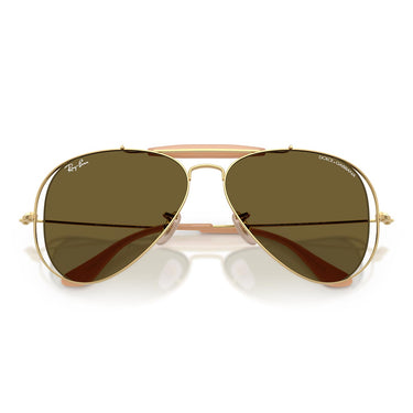 Ray-Ban Occhiali da Sole RB3029M 001/73 x Dolce & Gabbana The Outdoorsman Oro Arista/Marrone Scuro Unisex 6