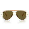 Ray-Ban Occhiali da Sole RB3029M 001/73 x Dolce & Gabbana The Outdoorsman Oro Arista/Marrone Scuro Unisex