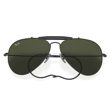 Ray-Ban Occhiali da Sole RB3030 L9500 Outdoorsman I Nero/Verde G-15 Unisex 2