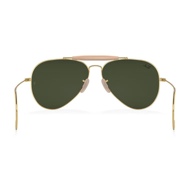 Ray-Ban Gafas de Sol RB3030 W3402 Outdoorsman I Oro/Verde G-15 Unisex
