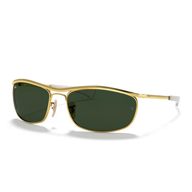 Ray-Ban Occhiali da Sole RB3119M 001/31 Olympian I Deluxe Oro Arista/Verde G-15 Unisex 1