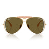 Ray-Ban Occhiali da Sole RB3138M 001/73 x Dolce & Gabbana The Shooter Oro Arista/Marrone Scuro Unisex