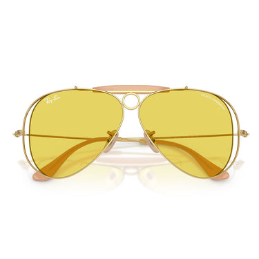 Ray-Ban Occhiali da Sole RB3138M 001 85 x Dolce & Gabbana The Shooter Oro Arista Giallo Unisex  5