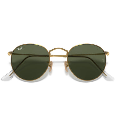 Ray-Ban Lunettes de Soleil RB3447N 001 Round Metal Or/Vert G-15 Unisexe 6