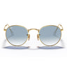 Ray-Ban Sunglasses RB3447N 001/3F Round Metal Gold/Blue Unisex