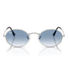 Ray-Ban Occhiali da Sole RB3547 003/3F Oval Argento/Blu Sfumato Unisex