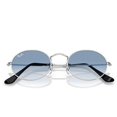 Ray-Ban Sonnenbrille RB3547 003/3F Oval Silber/Blau Verlauf Unisex 6