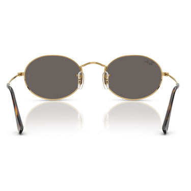 Ray-Ban Sunglasses RB3547N 001/B1 Oval Gold/Dark Gray Unisex 4