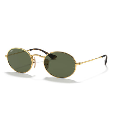Ray-Ban Sonnenbrille RB3547N 001 Oval Gold/Grün G-15 Unisex 1