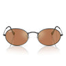Ray-Ban Occhiali da Sole RB3547N 002/40 Oval Nero/Marrone Specchiato Unisex