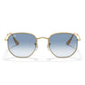 Ray-Ban Gafas de Sol RB3548 001/3F Hexagonal Oro/Azul Unisex