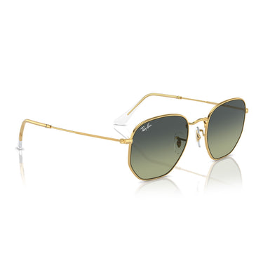 Ray-Ban Occhiali da Sole RB3548 001/BH Hexagonal Oro Arista/Verde Vintage Unisex 5