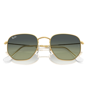 Ray-Ban Occhiali da Sole RB3548 001/BH Hexagonal Oro Arista/Verde Vintage Unisex 6