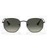 Ray-Ban Sunglasses RB3548 002/71 Hexagonal Black/Gray Gradient Unisex
