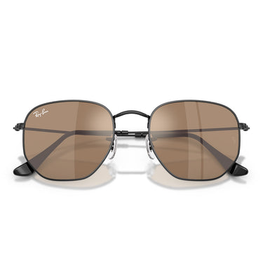 Ray-Ban Occhiali da Sole RB3548N 002/93 Hexagonal Nero/Marrone Specchiato Unisex 5