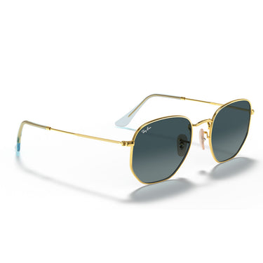Ray-Ban Gafas de Sol RB3548N 91233M Hexagonal Oro-Azul Degradado Unisex 4