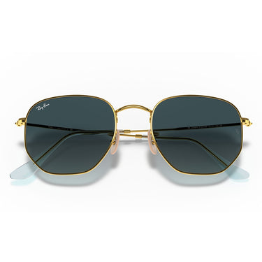 Ray-Ban Gafas de Sol RB3548N 91233M Hexagonal Oro-Azul Degradado Unisex 5