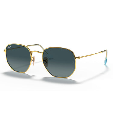 Ray-Ban Gafas de Sol RB3548N 91233M Hexagonal Oro-Azul Degradado Unisex 1