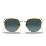 Ray-Ban Gafas de Sol RB3548N 91233M Hexagonal Oro-Azul Degradado Unisex