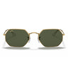 Ray-Ban Lunettes de Soleil RB3556 919631 Octogonal Or/Vert G-15 Unisexe