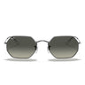 Ray-Ban Lunettes de Soleil RB3556N 004/71 Octogonal Métal Ardoise/Gris Dégradé Unisexe
