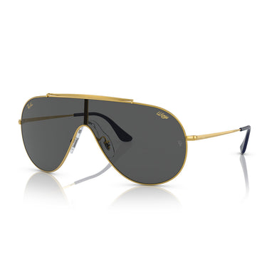 Ray-Ban Occhiali da Sole RB3597 924687 Wings Oro/Grigio Scuro Unisex 1