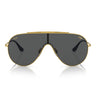 Ray-Ban Occhiali da Sole RB3597 924687 Wings Oro/Grigio Scuro Unisex