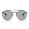 Ray-Ban Occhiali da Sole RB3647N 9279R5 Round Double Bridge Nero/Blu Unisex