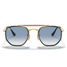 Ray-Ban Lunettes de Soleil RB3648M 91673F The Marshall II Or/Bleu Unisexe