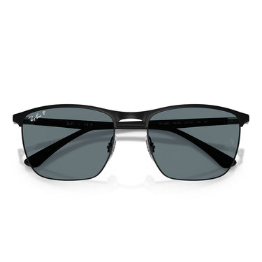 Ray-Ban Occhiali da Sole RB3686 186/3R Nero/Blu Scuro Unisex Polarizzati