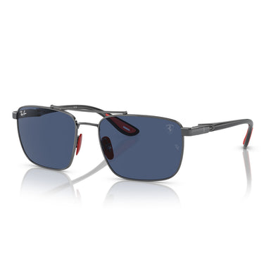 Ray-Ban Gafas de Sol RB3715M F08580 Scuderia Ferrari Plata/Azul Oscuro Unisex 2