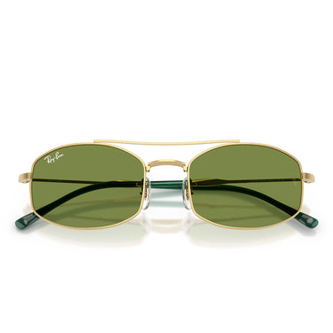Ray-Ban Occhiali da Sole RB3719 001/4E Oro Arista/Verde Unisex 5