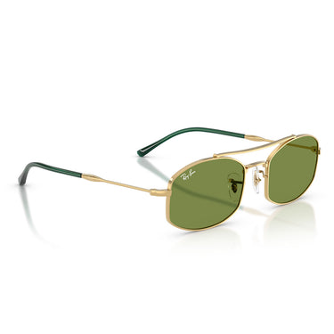 Ray-Ban Occhiali da Sole RB3719 001/4E Oro Arista/Verde Unisex 3