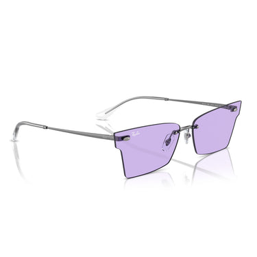 Ray-Ban Occhiali da Sole RB3730 004/1A Xime Argento/Viola Unisex 5