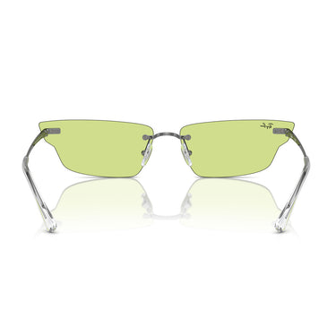 Ray-Ban Sonnenbrille RB3731 004/2 Anh Silber/Grün Unisex