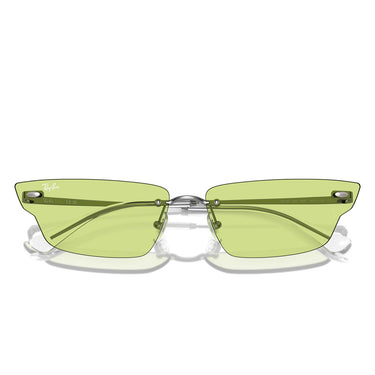 Ray-Ban Sonnenbrille RB3731 004/2 Anh Silber/Grün Unisex