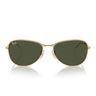 Ray-Ban Okulary Przeciwsłoneczne RB3733 001/31 Złoto/Zielony Unisex