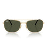 Ray-Ban Lunettes de Soleil RB3755 001/31 Or/Vert Unisexe