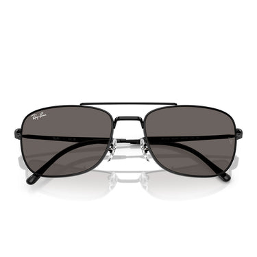 Ray-Ban Occhiali da Sole RB3755 002/B1 Nero/Grigio Scuro Unisex 6