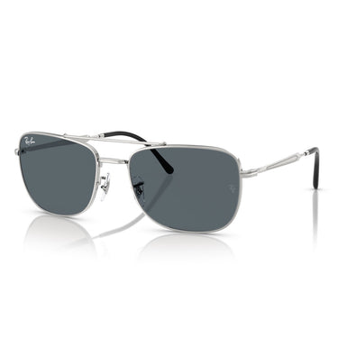 Ray-Ban Occhiali da Sole RB3755 003/R5 Argento/Blu Unisex 1