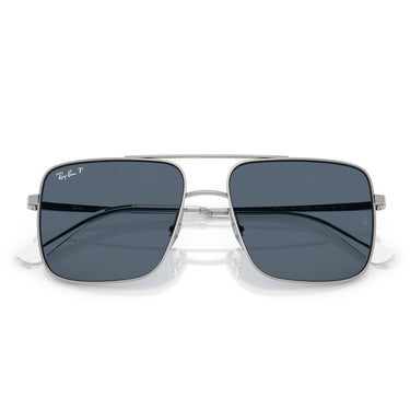 Ray-Ban Occhiali da Sole RB3758 003/2V Ari Argento/Blu Unisex Polarizzati