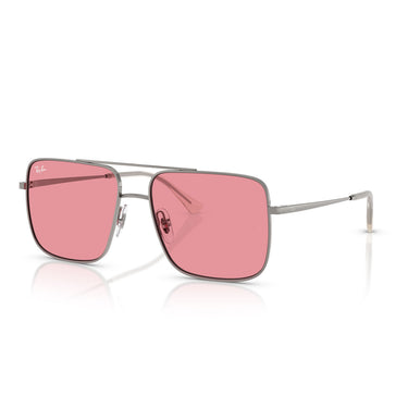 Ray-Ban Occhiali da Sole RB3758 004/84 Ari Argento/Rosa Unisex